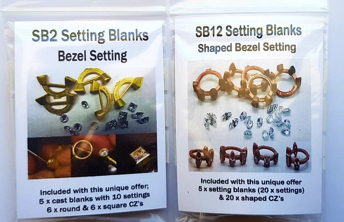 Bezel setting student pack with bonus shaped stone setting pack
