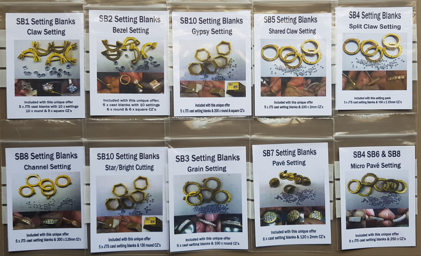 The complete ten stage setting pack bundle