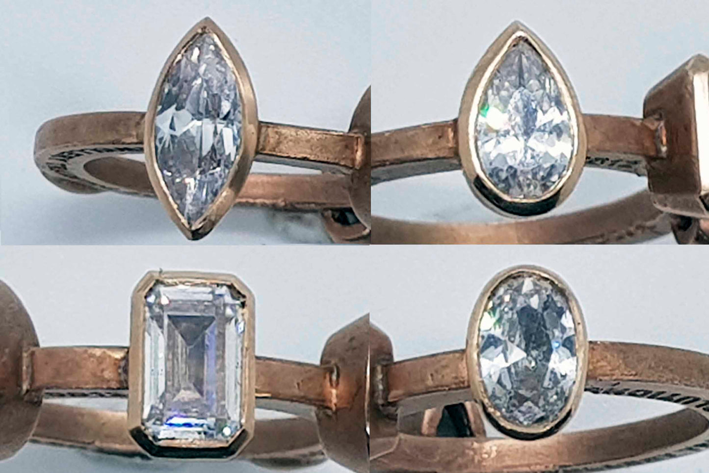 Bezel setting shaped stones student pack