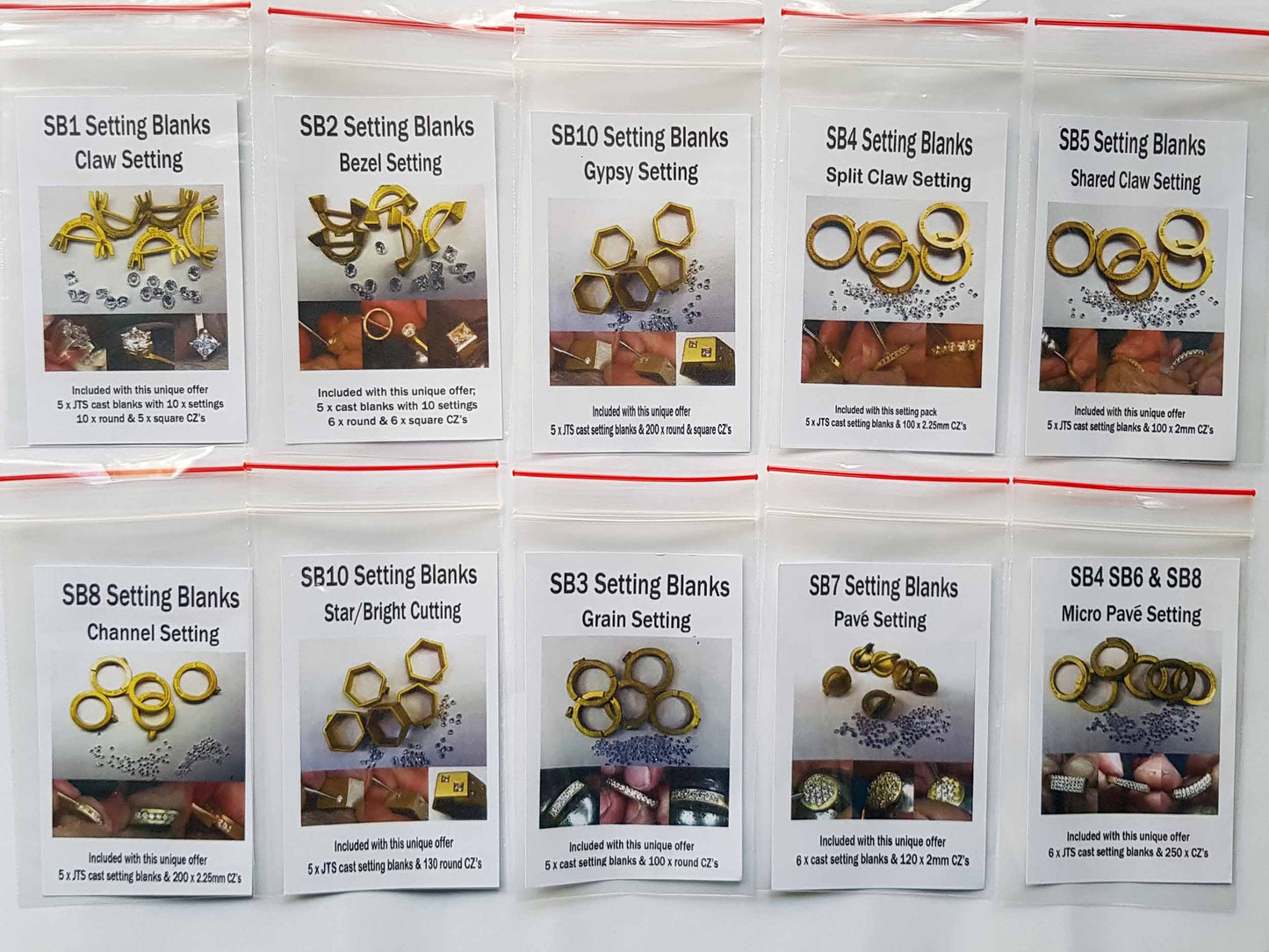 Ten Stage Setting blanks bundle