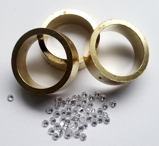 Brass rings (6.7mm) & Stones (30% Off)