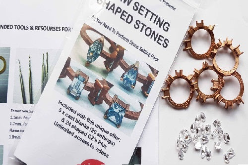 Claw setting shaped stones student pack (25% Off)