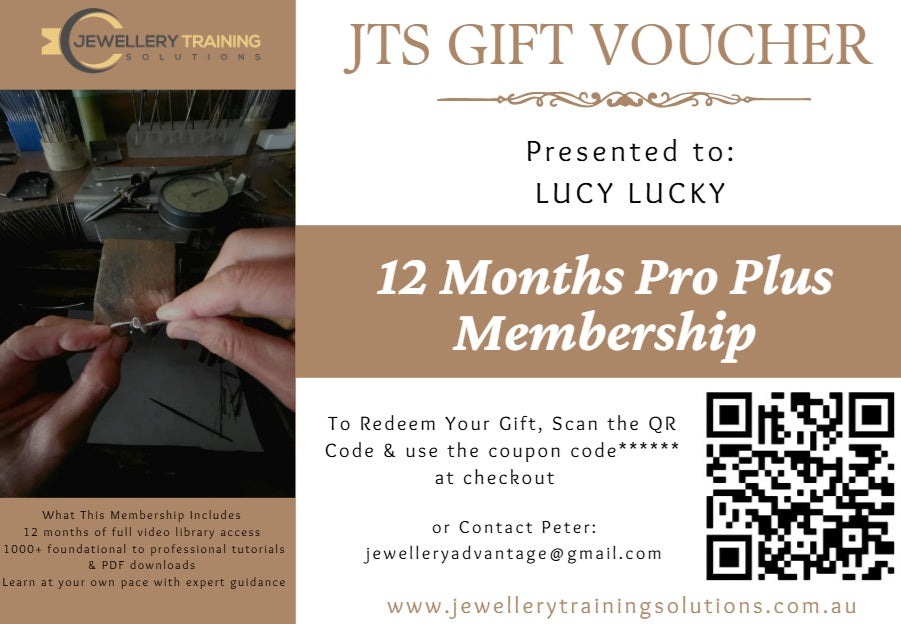 Jewellery Training Gift Voucher