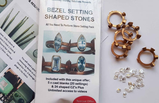 Bezel setting shaped stones student pack (25% Off)