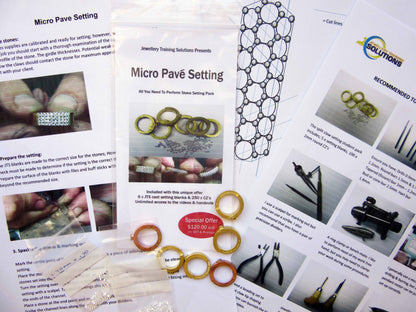 Micro pave setting student pack (30% Off)